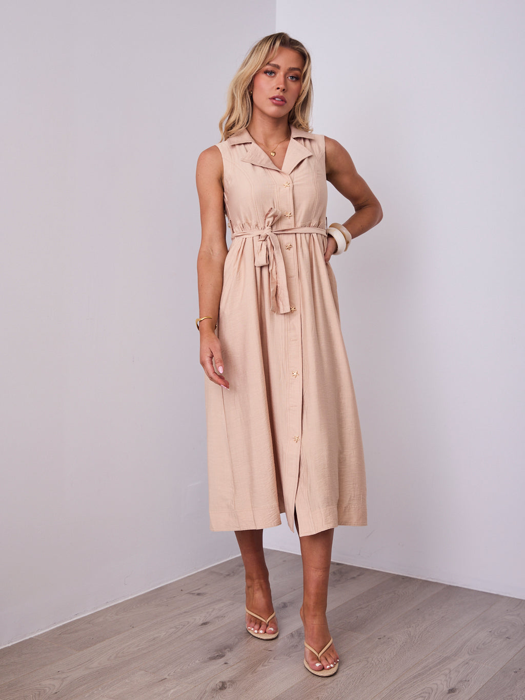 SORELLE DRESS - BEIGE