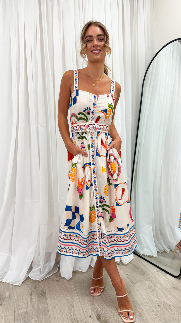 ALLORA DRESS - BEIGE