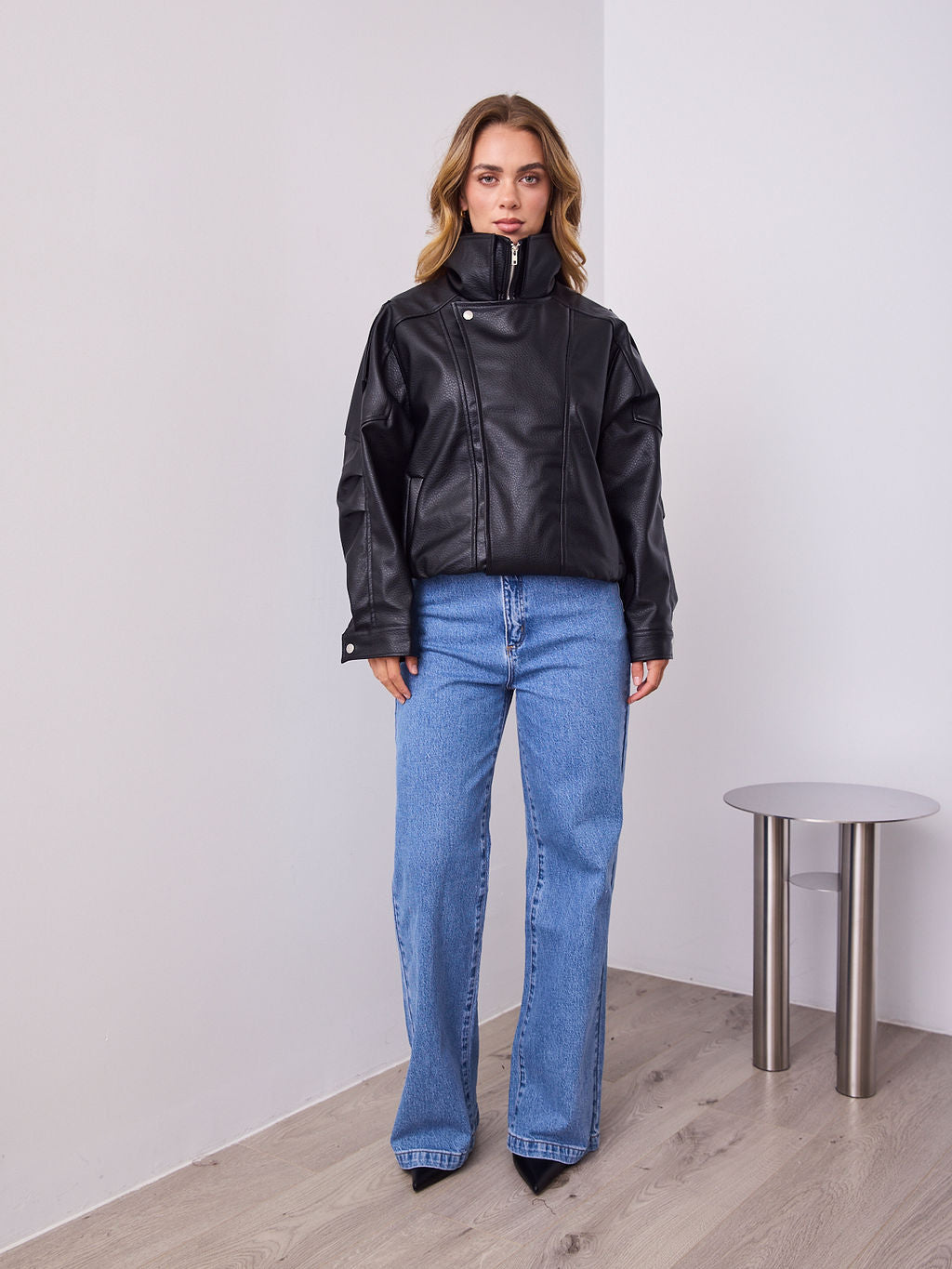 AXEL PU JACKET - BLACK