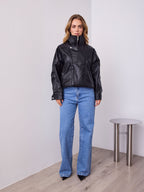 AXEL PU JACKET - BLACK