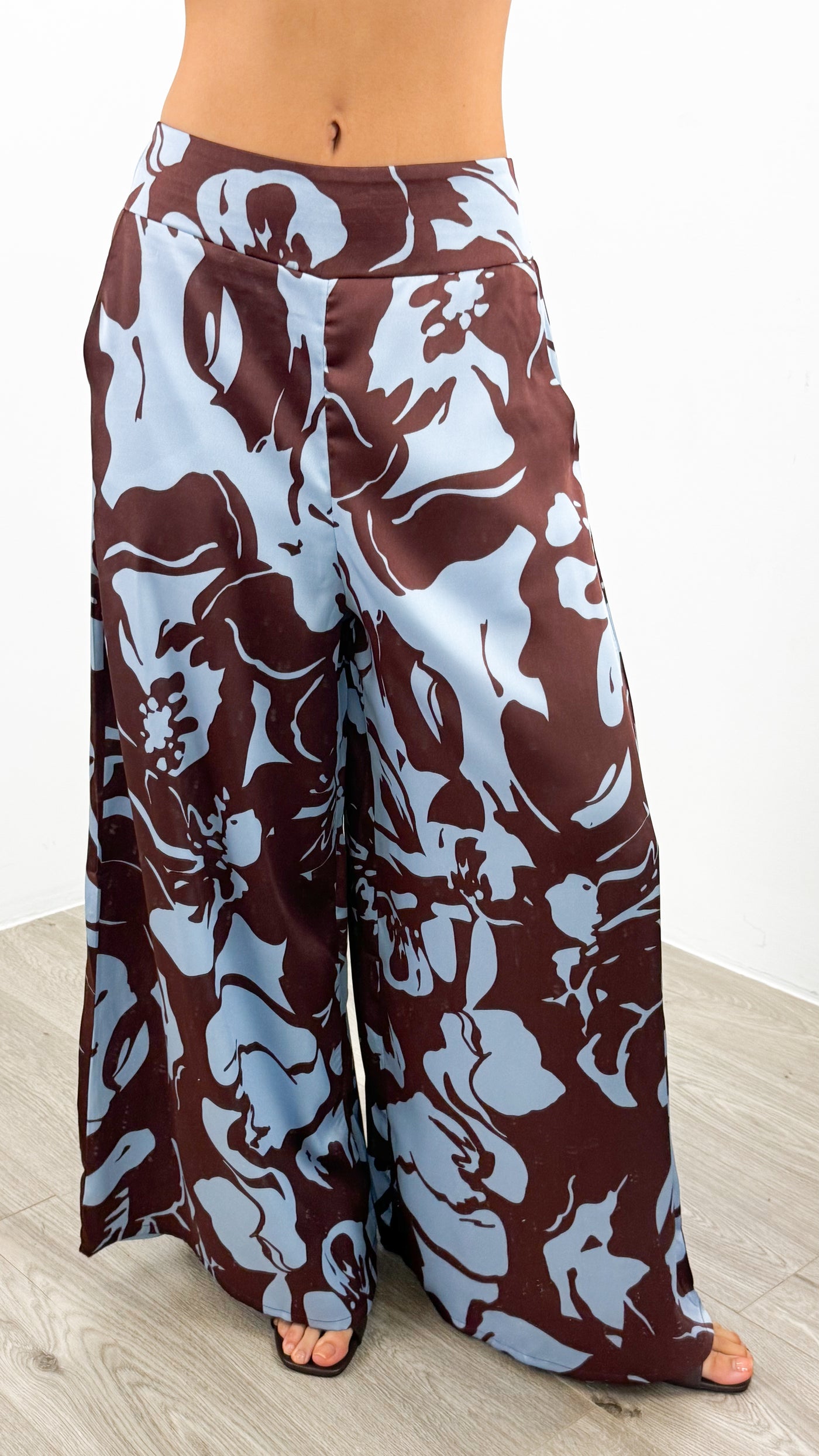 LUMINA PANT - CHOCOLATE/BABY BLUE