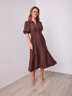 MARCIA DRESS - CHOCOLATE