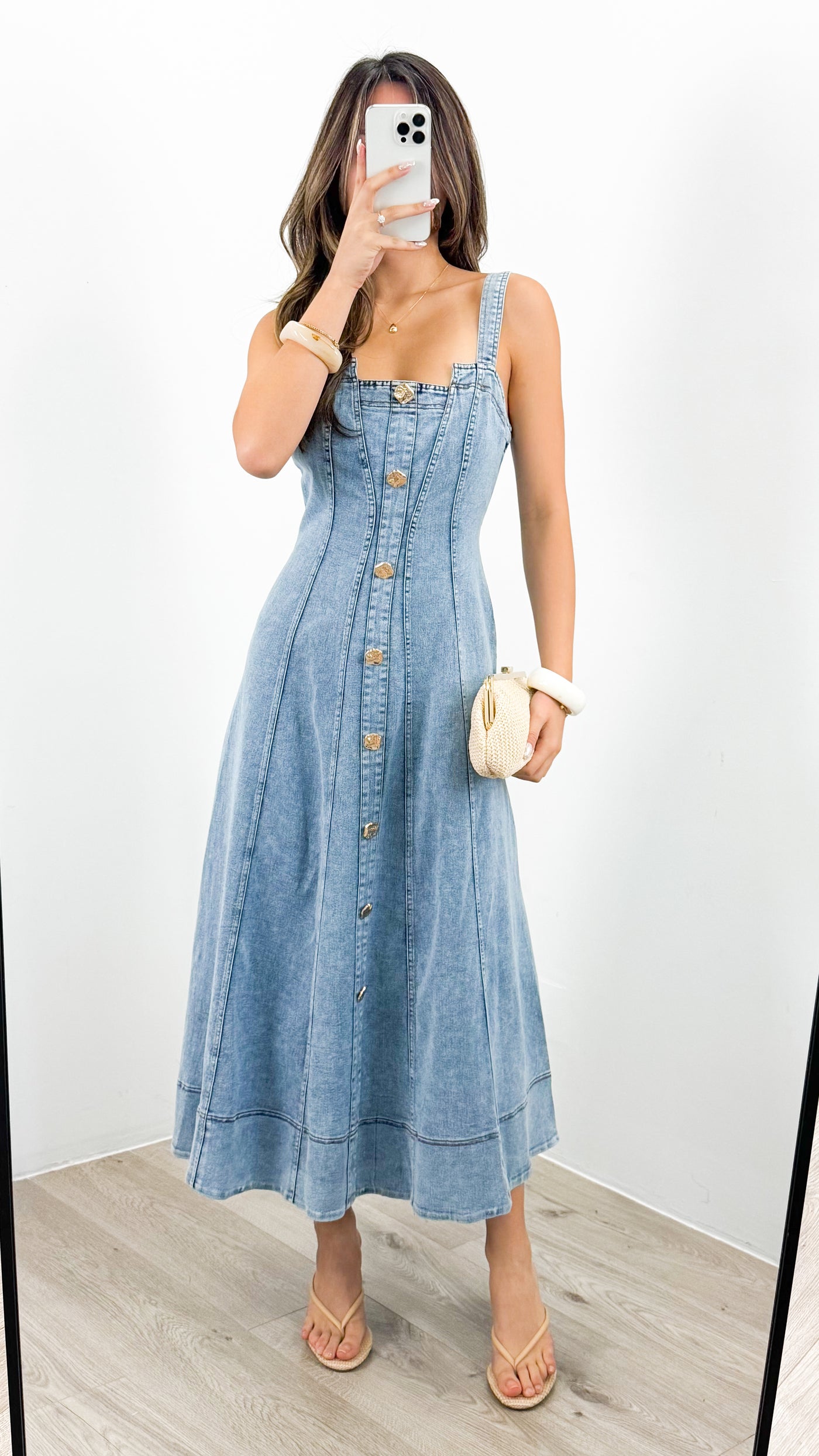 MAVEN DRESS - DENIM