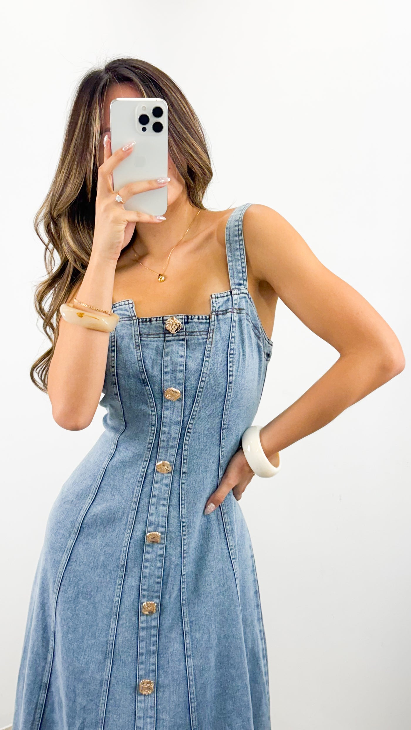 MAVEN DRESS - DENIM
