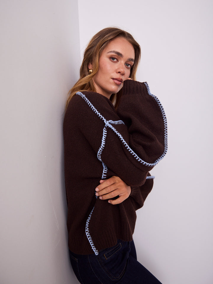 BONNIE KNIT - CHOCOLATE