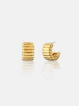 INDIRA 18K GOLD PLATED EARRINGS - GOLD