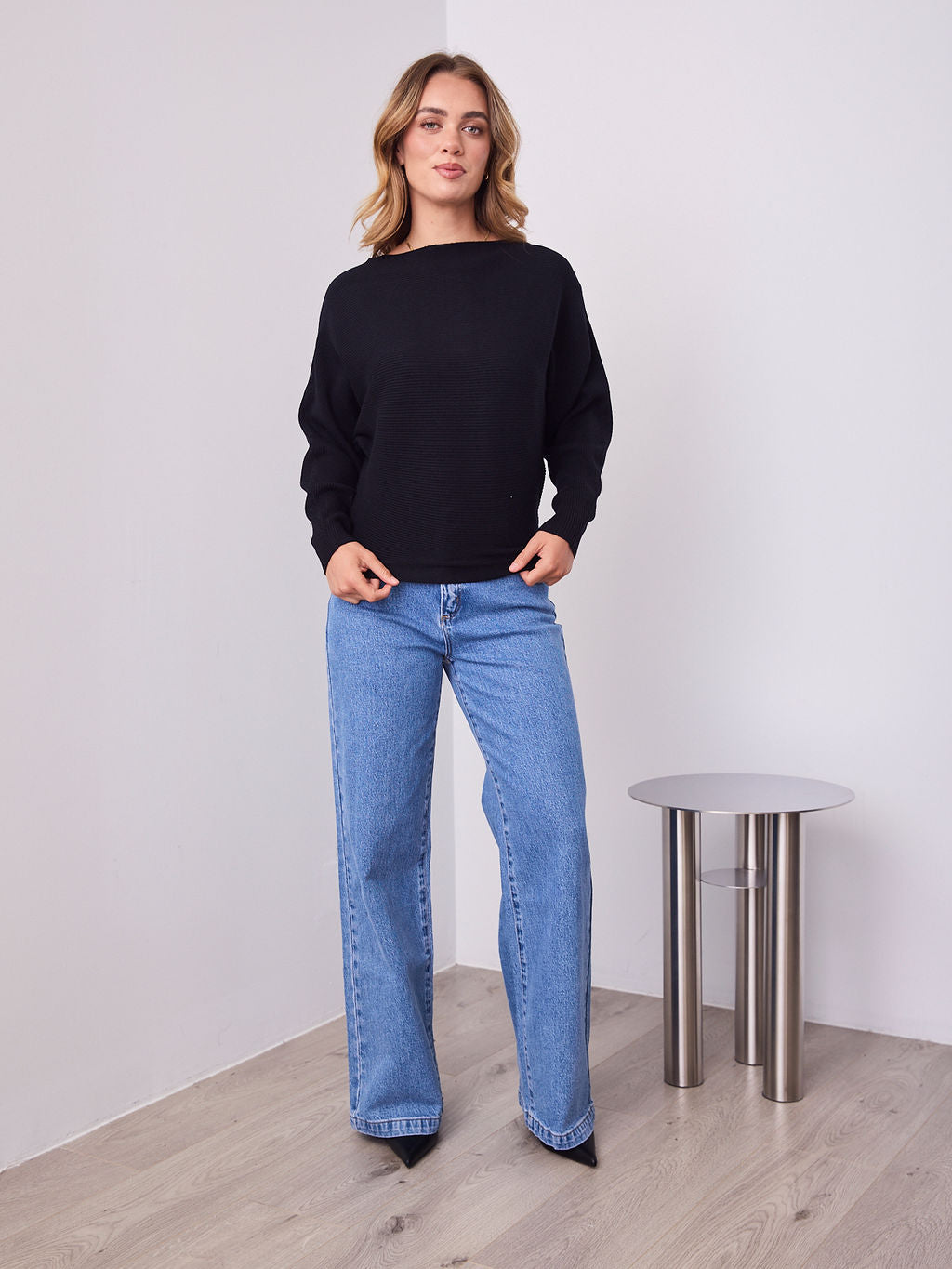 MONA KNIT  - BLACK