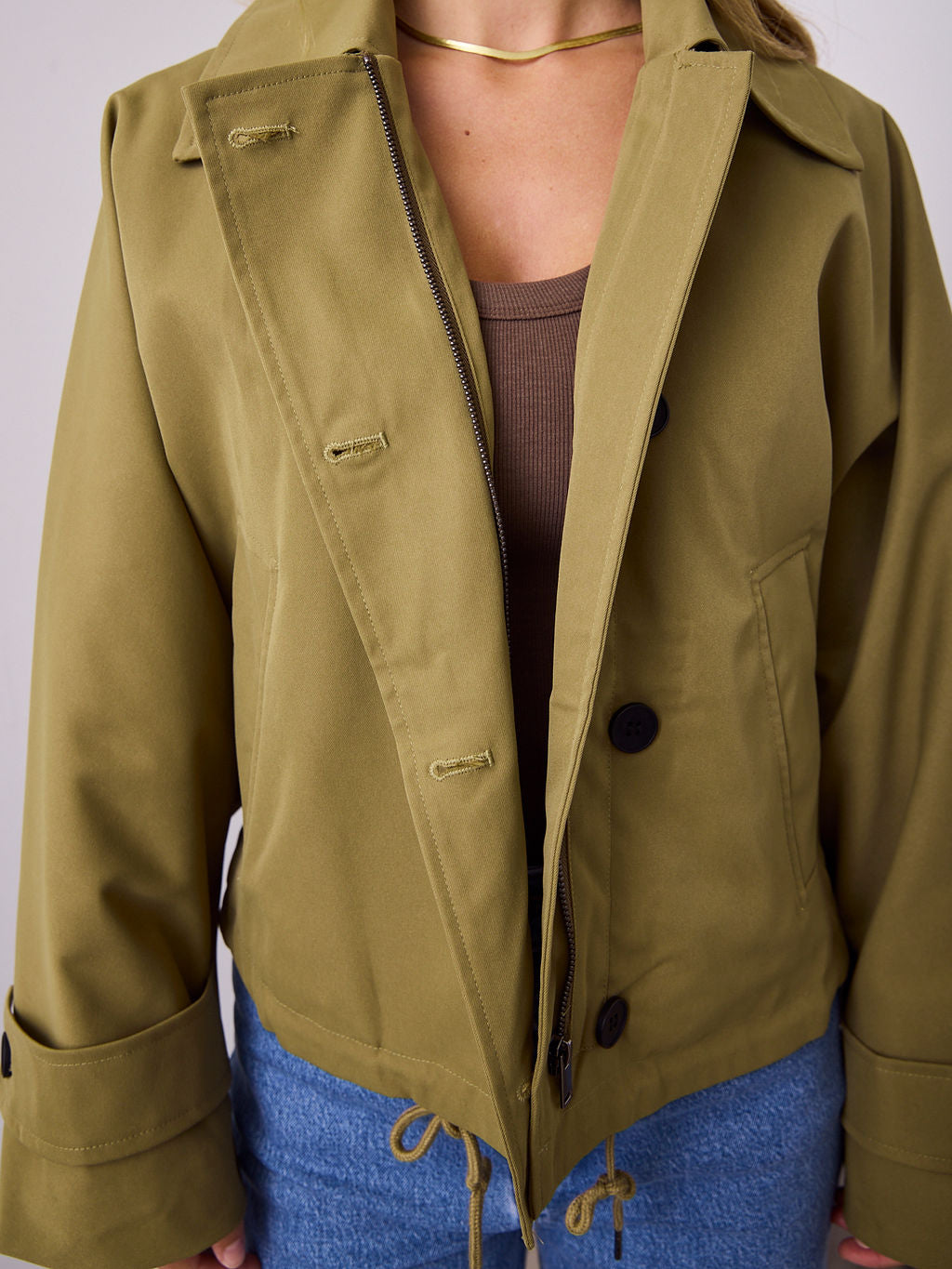 BALVIN JACKET - OLIVE GREEN