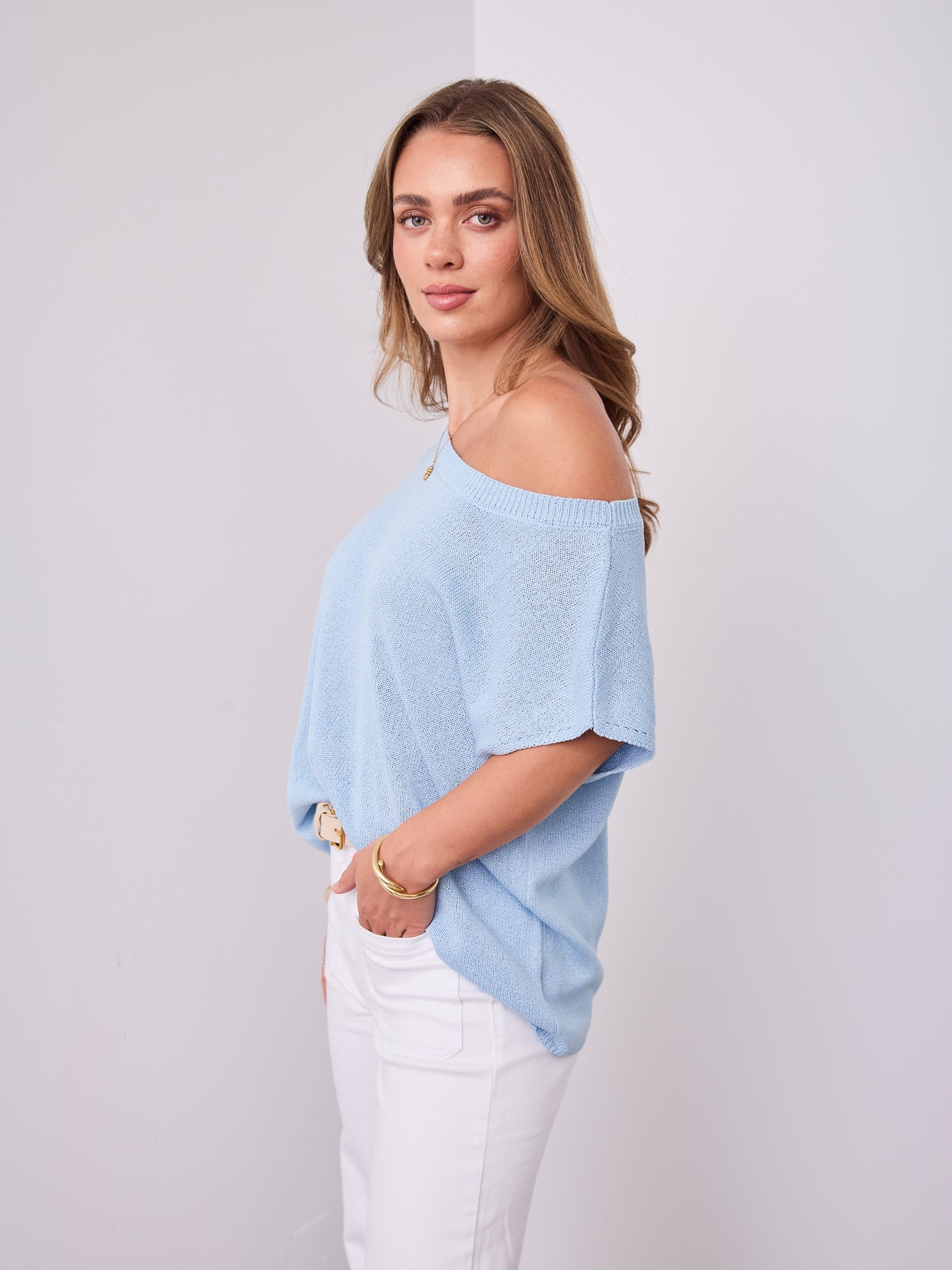 KATHERINE KNIT - SKY BLUE