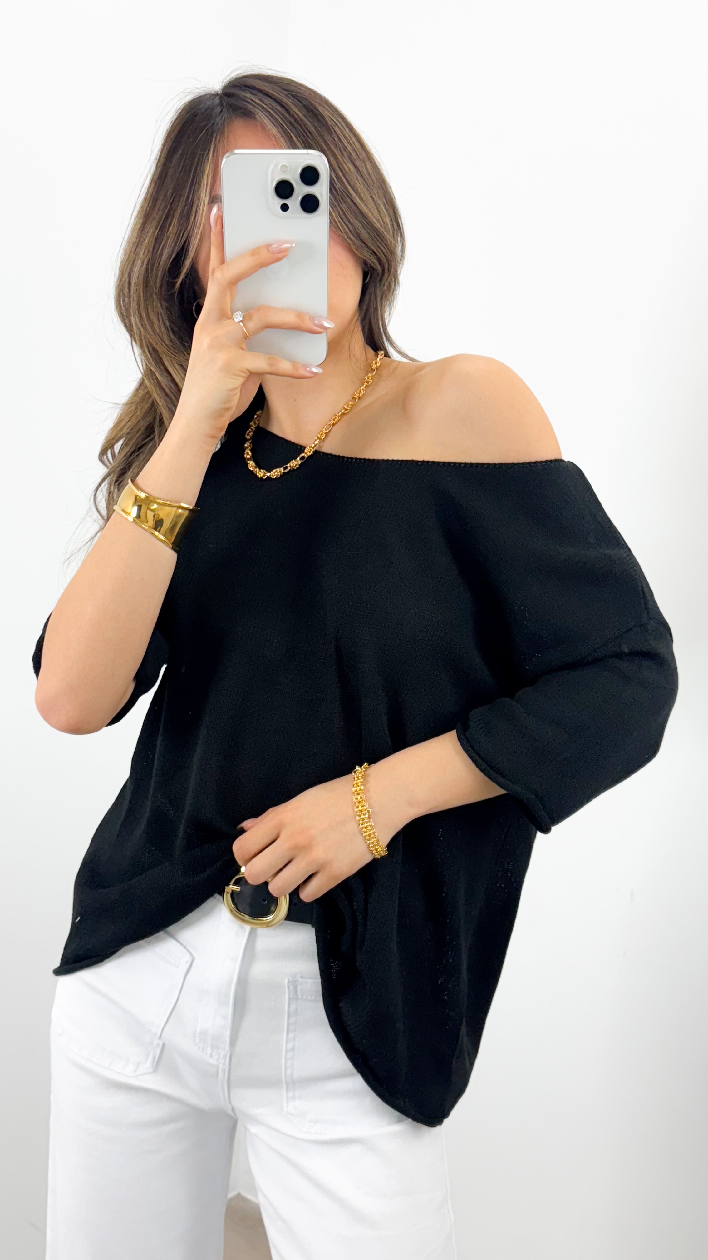 GIANNA TOP - BLACK