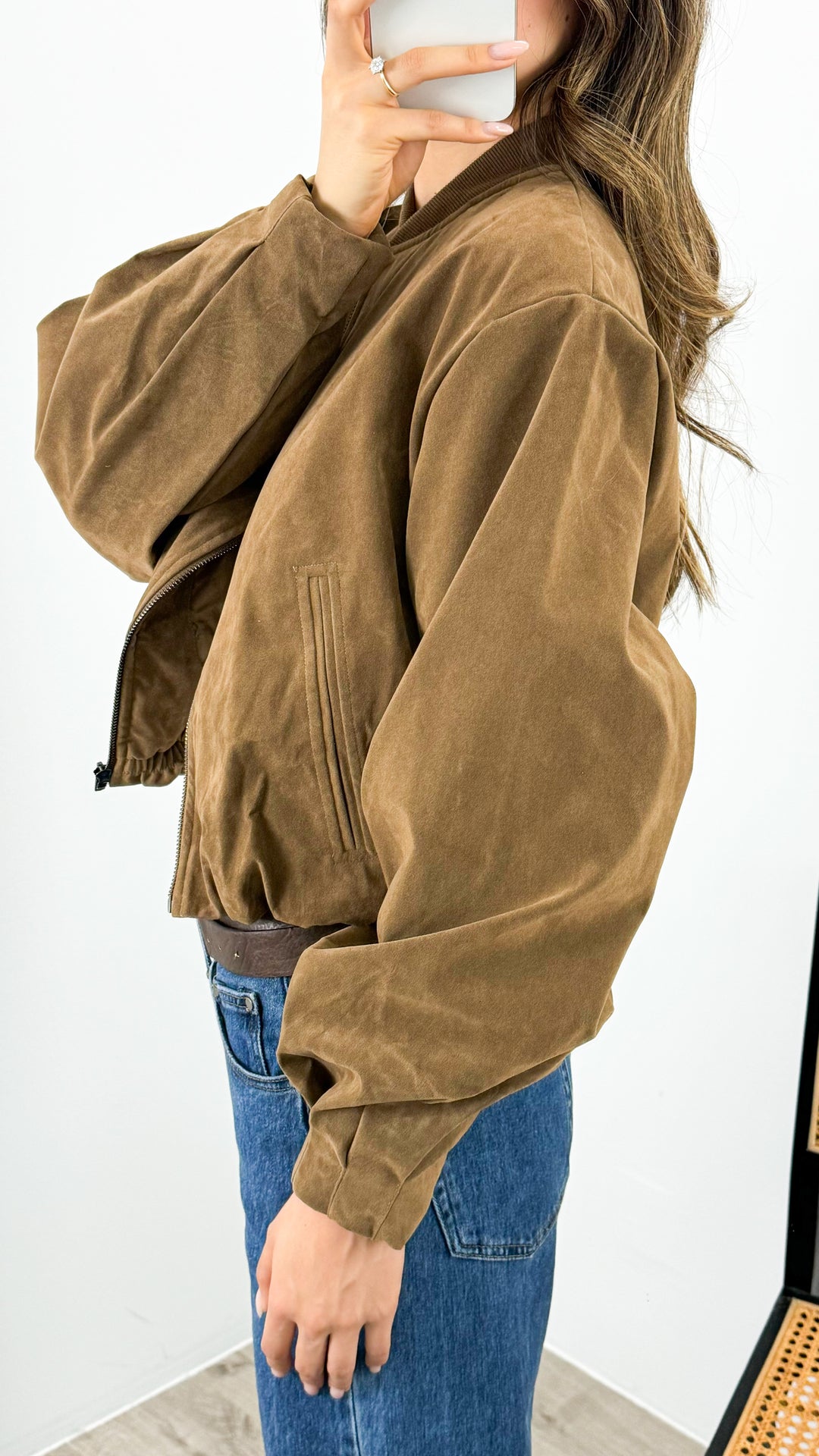 VANCE BOMBER JACKET - TAN