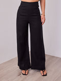 HANNAH LINEN PANT - BLACK