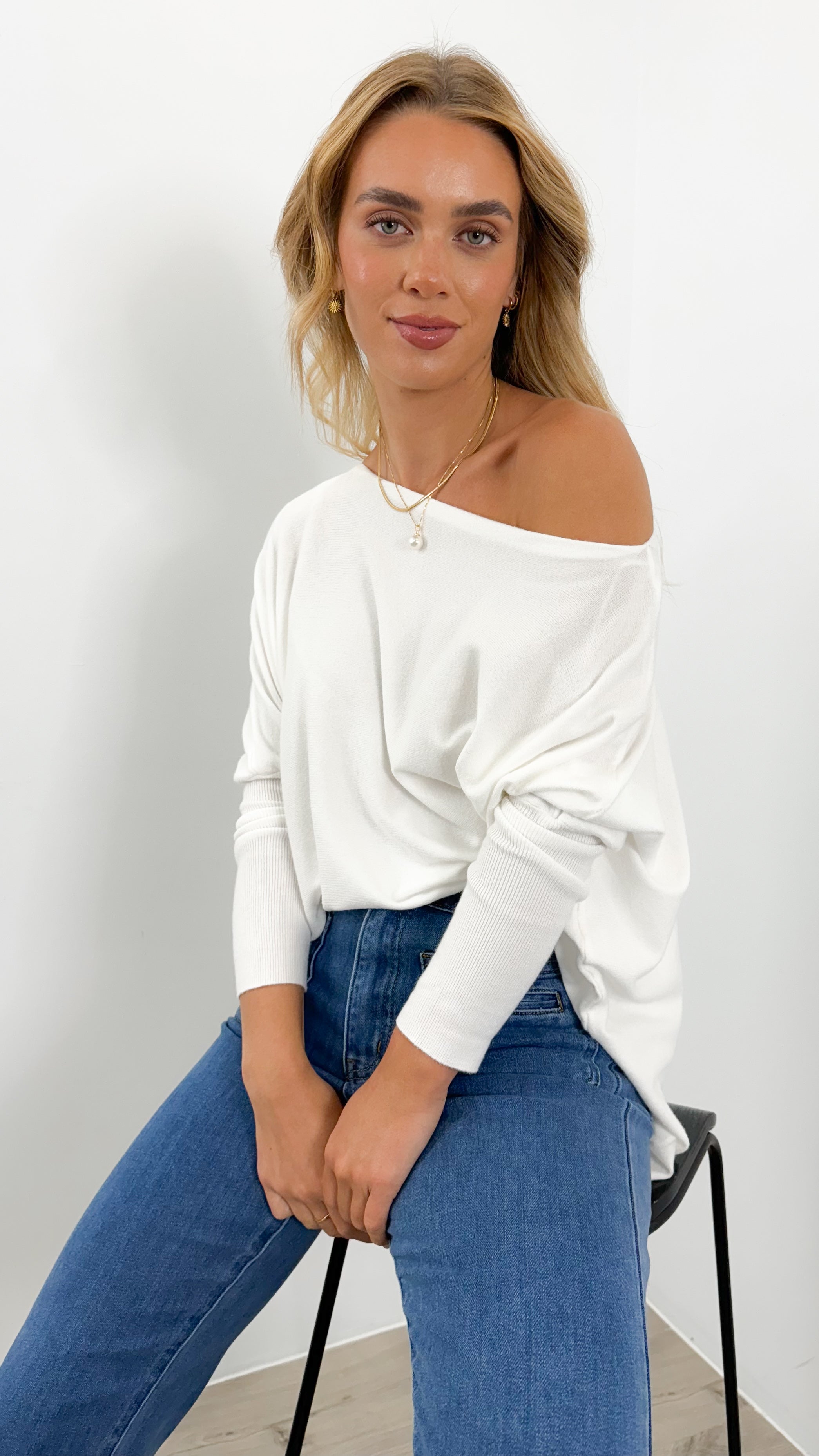 TESSA KNIT - WHITE