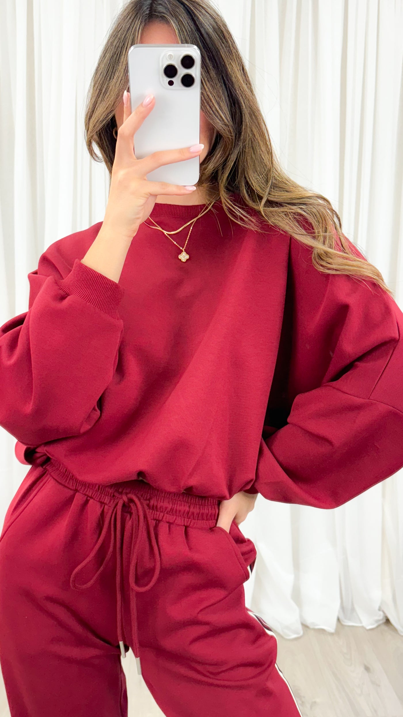 DANTE SWEAT TOP - WINE