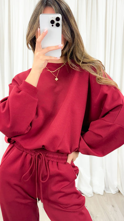 DANTE SWEAT TOP - WINE