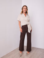 COMO LINEN SHIRT - NATURAL