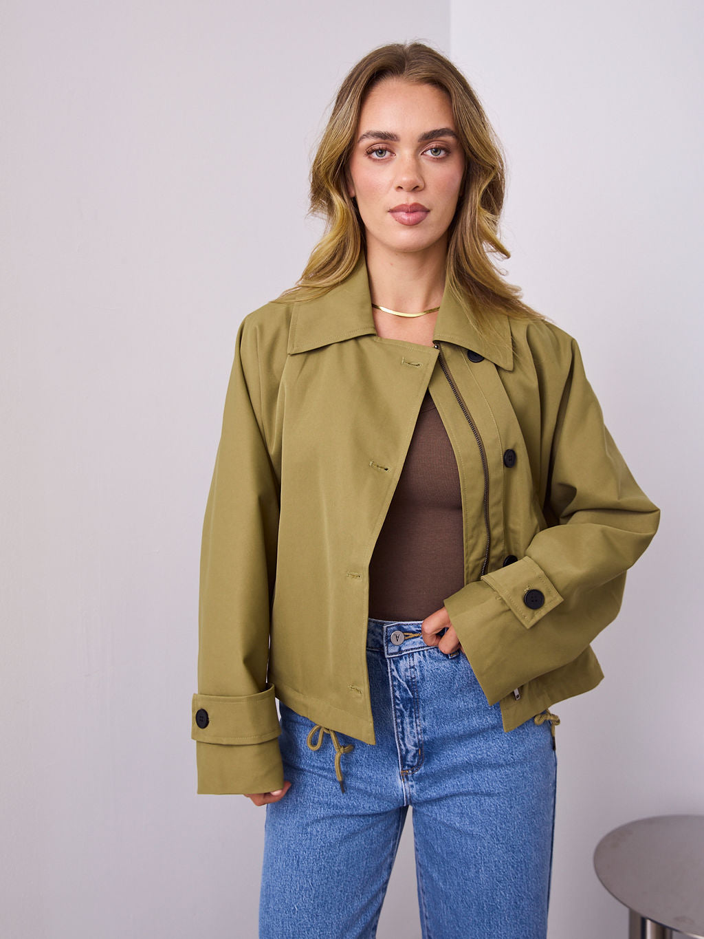 BALVIN JACKET - OLIVE GREEN