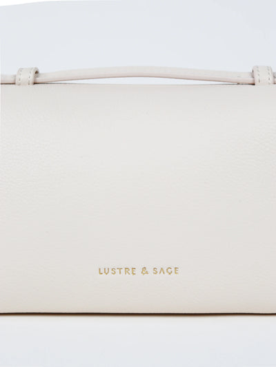 THALIA TOP HANDLE CROSSBODY BAG - CREAM