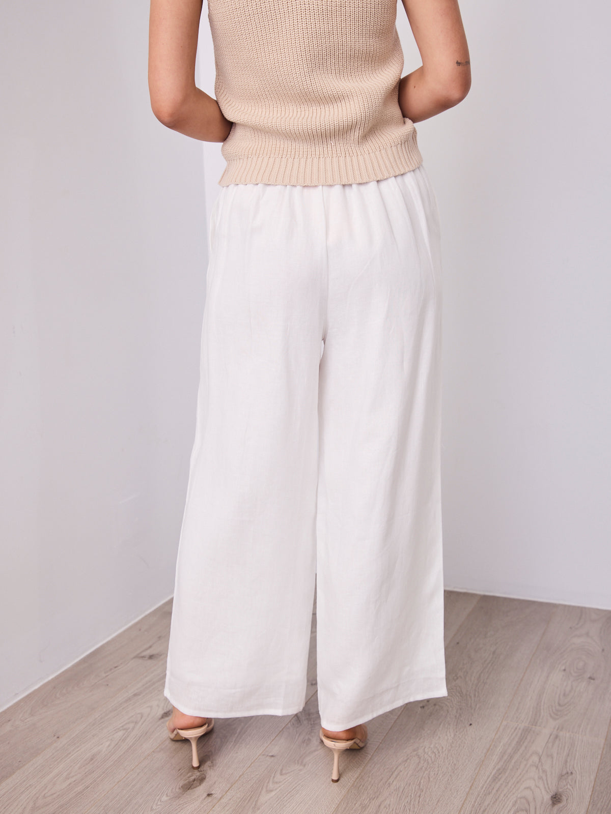 BAKER LINEN PANT - WHITE