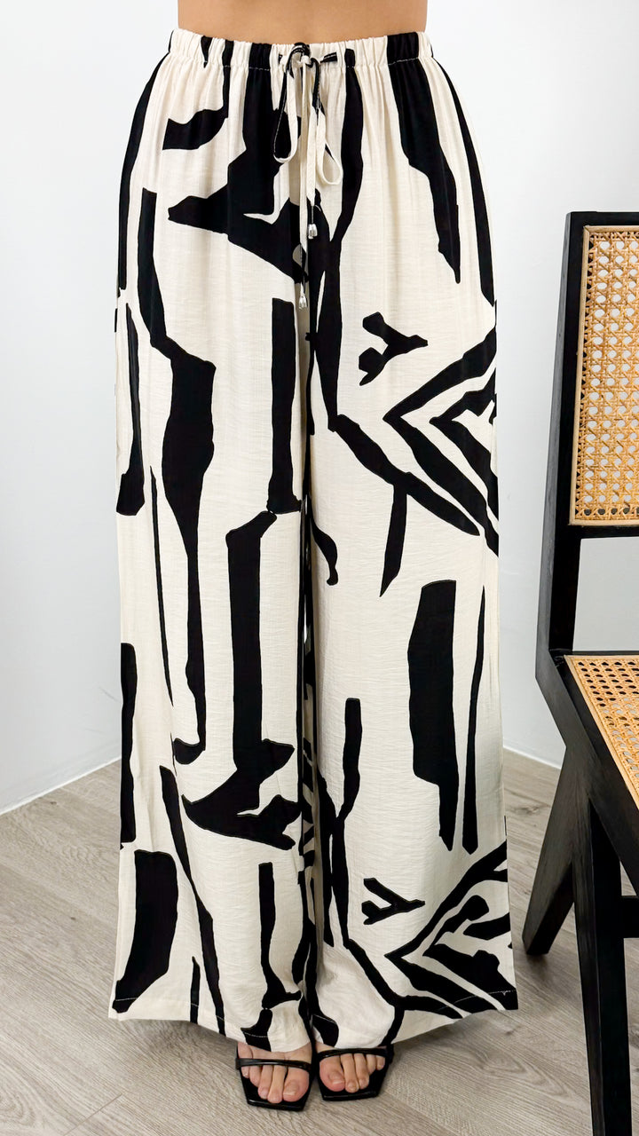 OWENS PANT - BEIGE/BLACK