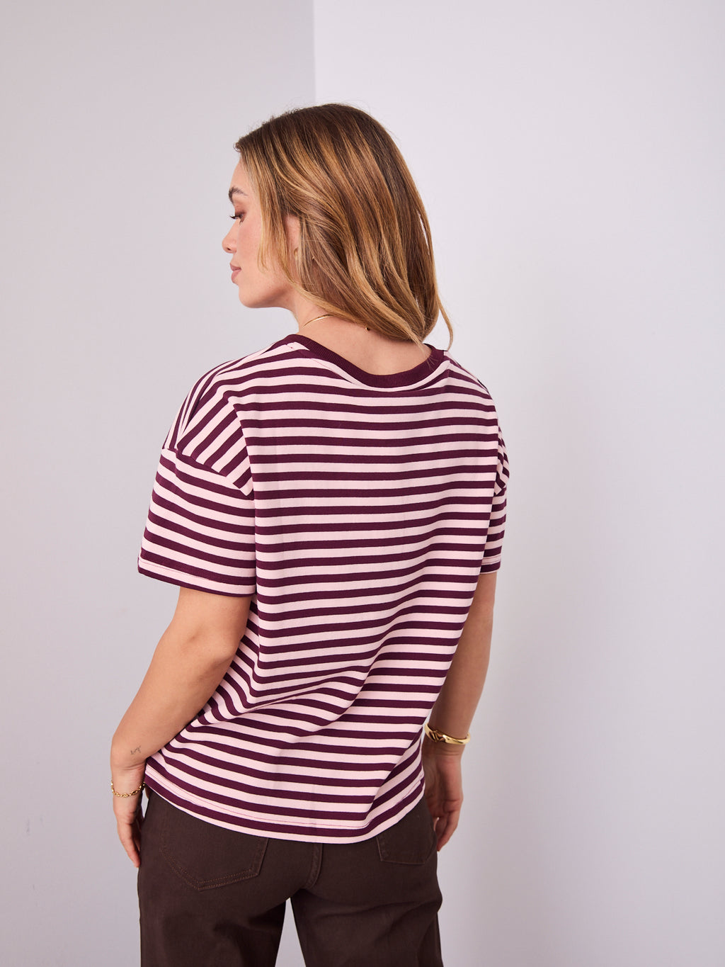 EASY TUCK TEE - STRIPE