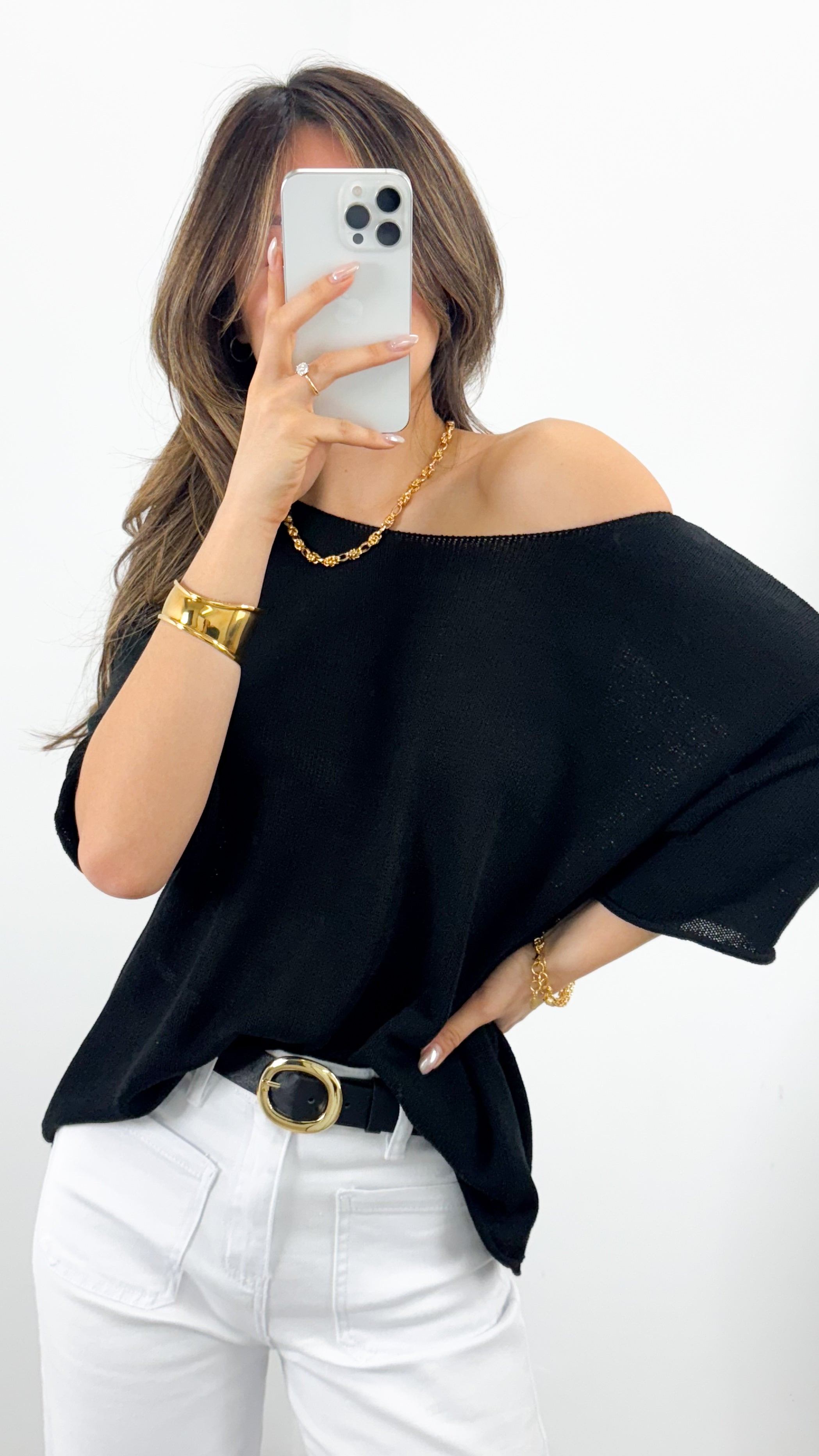 GIANNA TOP - BLACK