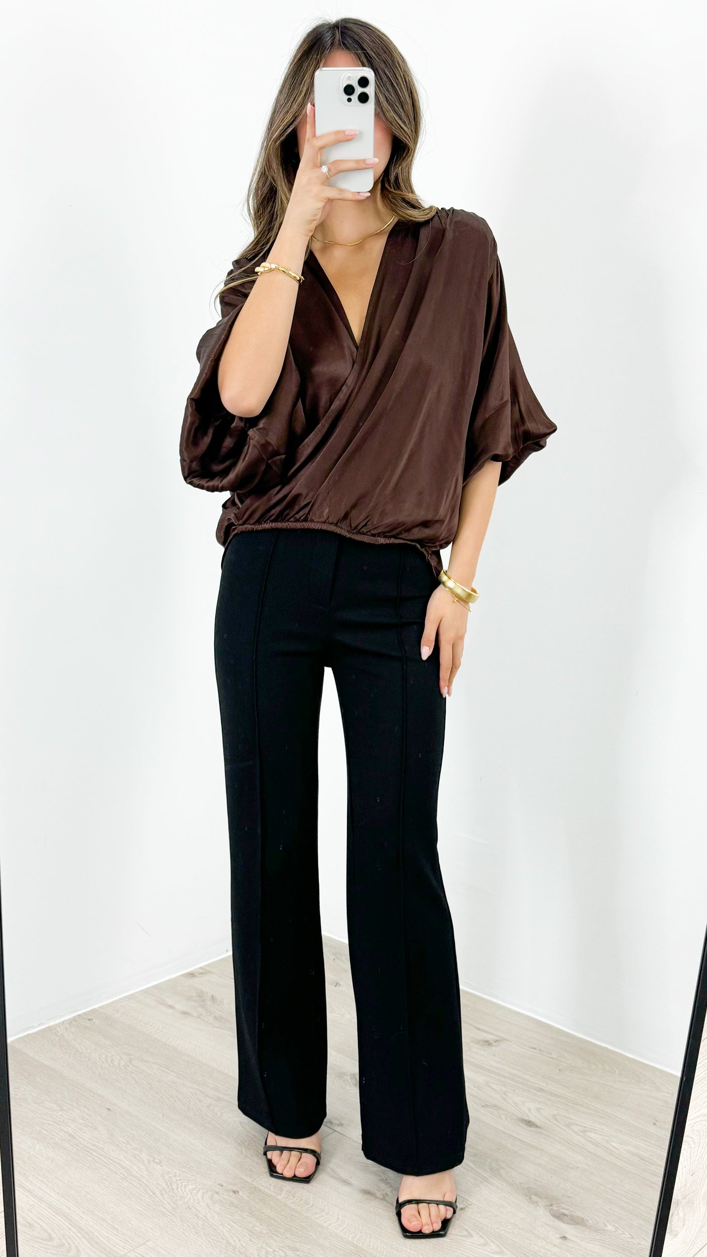 ROBIN BLOUSE - CHOCOLATE