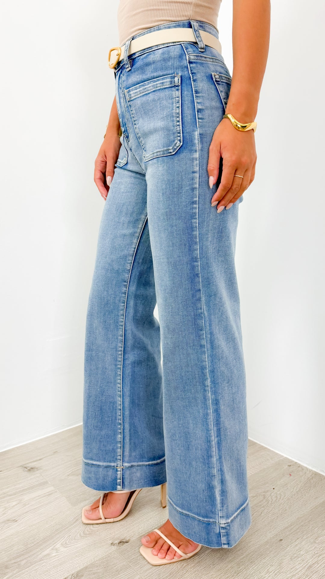 FITZROY JEAN - MEDIUM BLUE