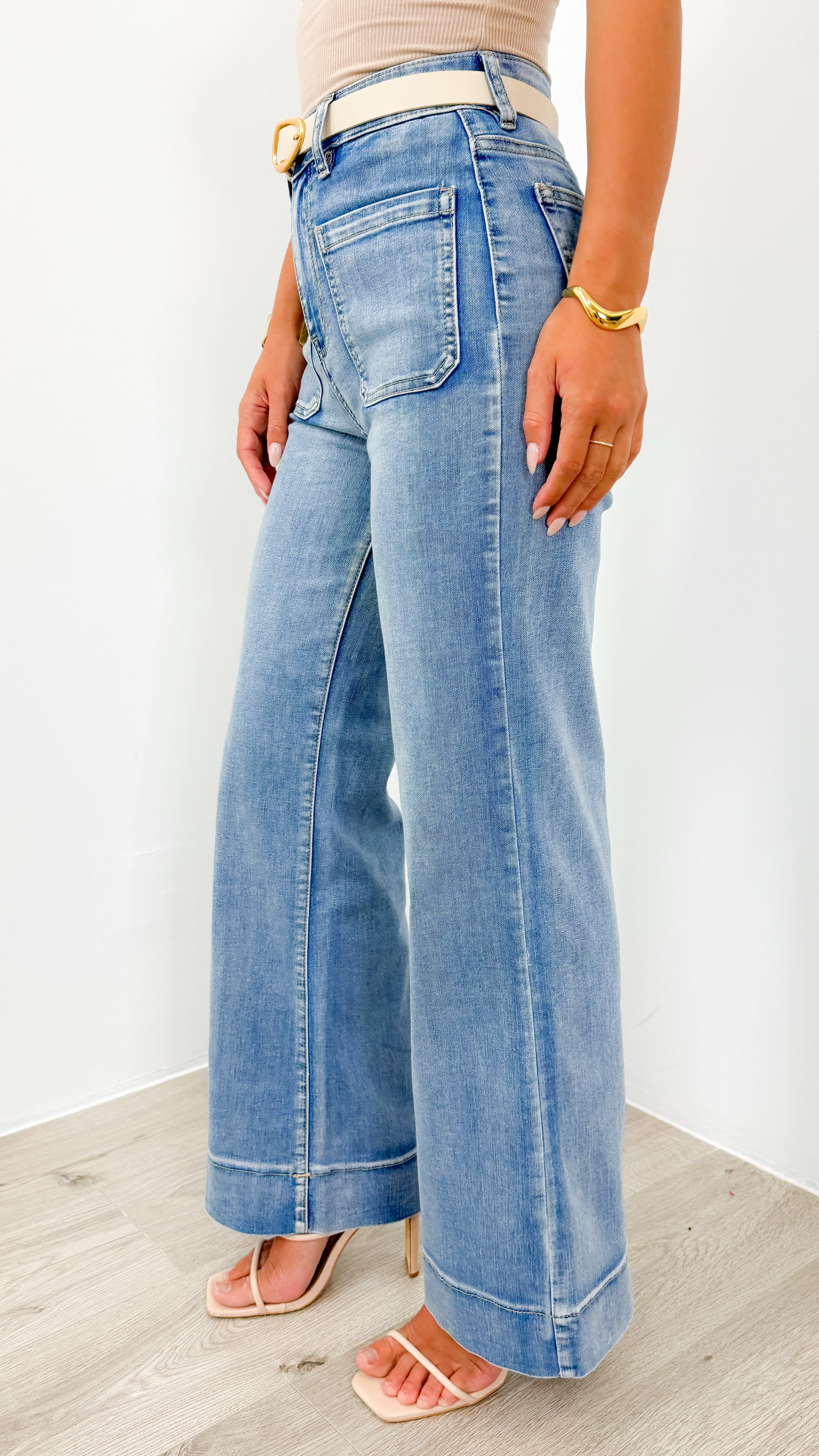 FITZROY JEAN - MEDIUM BLUE