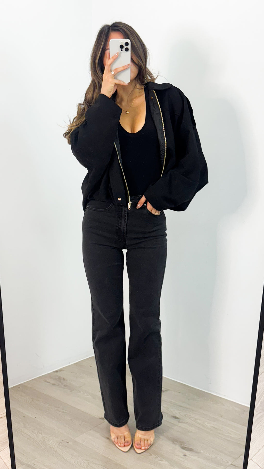 TYLER BOMBER JACKET - BLACK