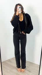 TYLER BOMBER JACKET - BLACK