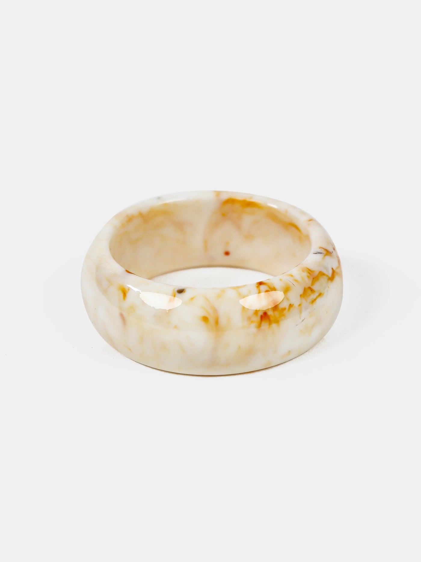 HENNIE RESIN BANGLE - CREAM