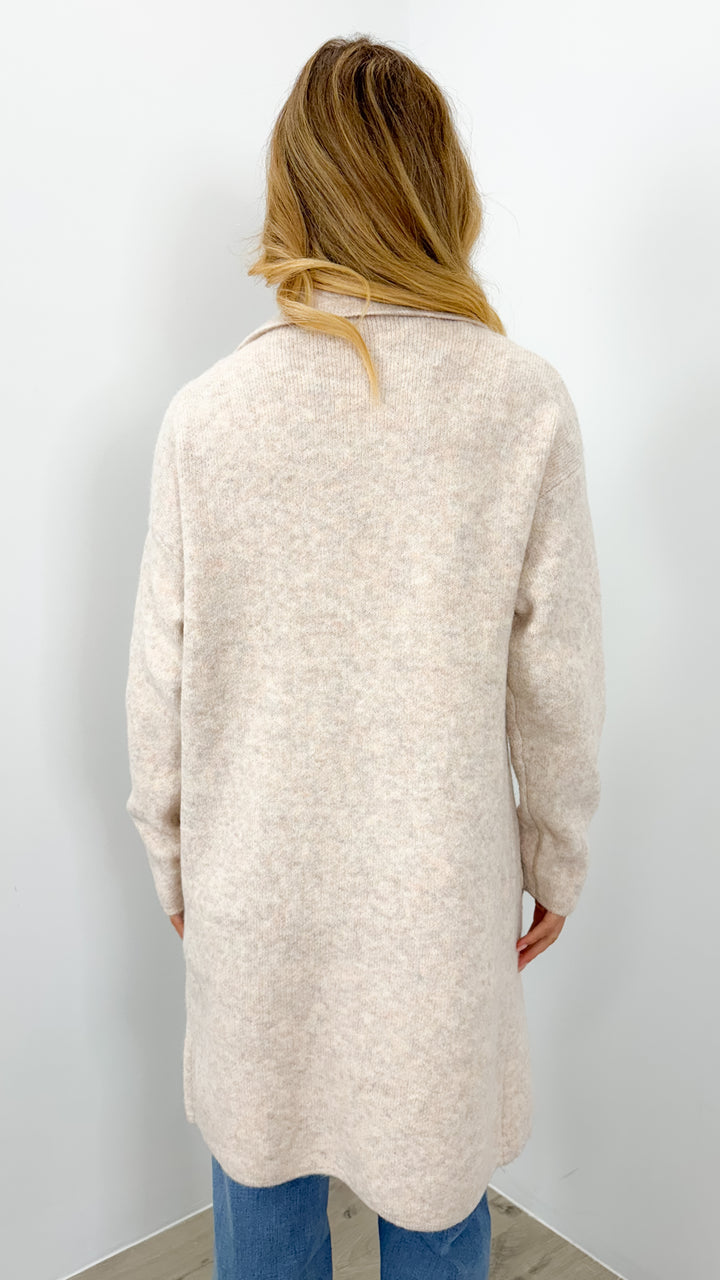 ZEETA COATIGAN - OATMEAL