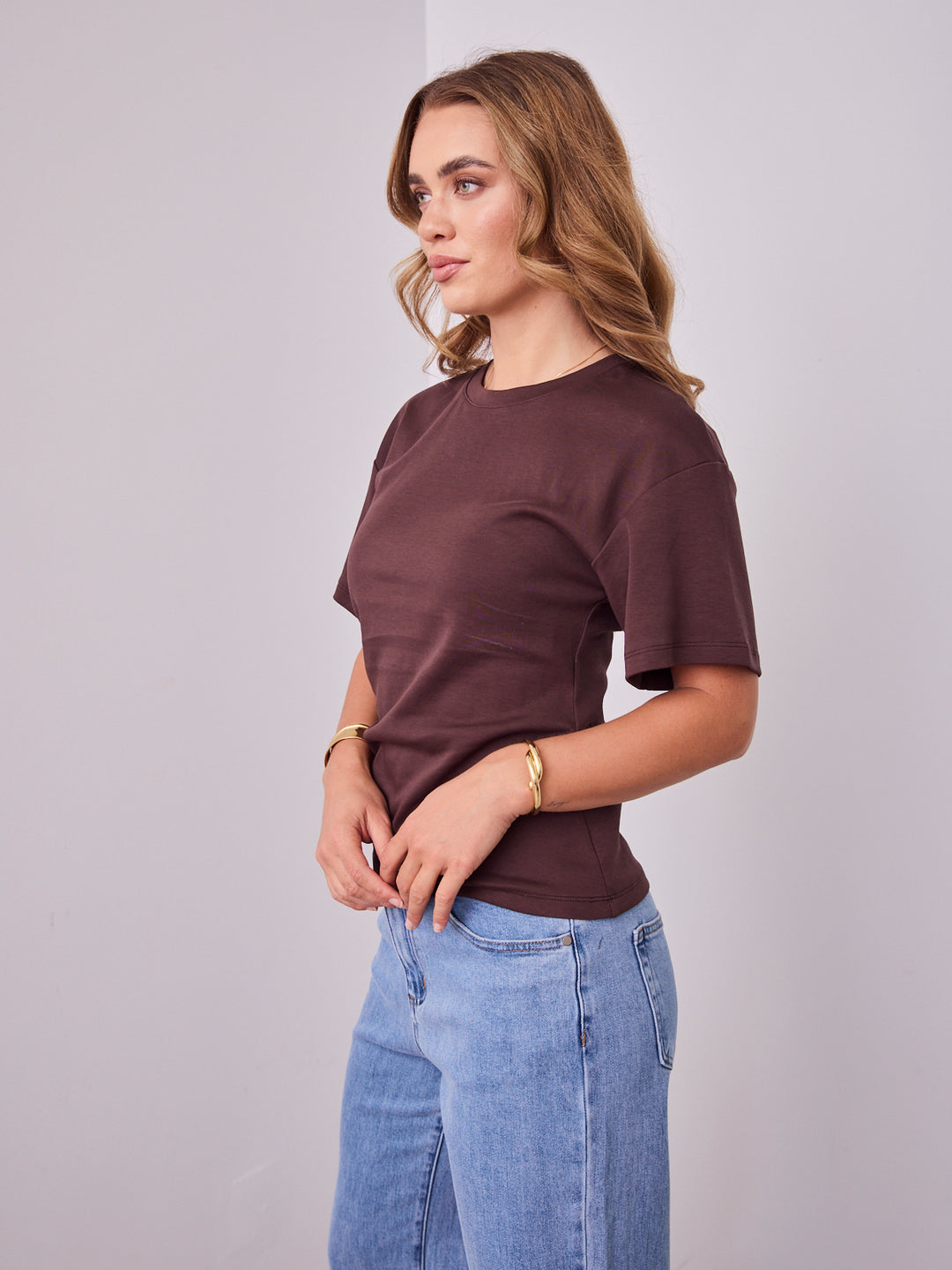 KENNY TEE - CHOCOLATE ( back in stock Middle of April )