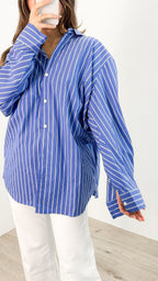 JOHNNY SHIRT - BLUE STRIPE