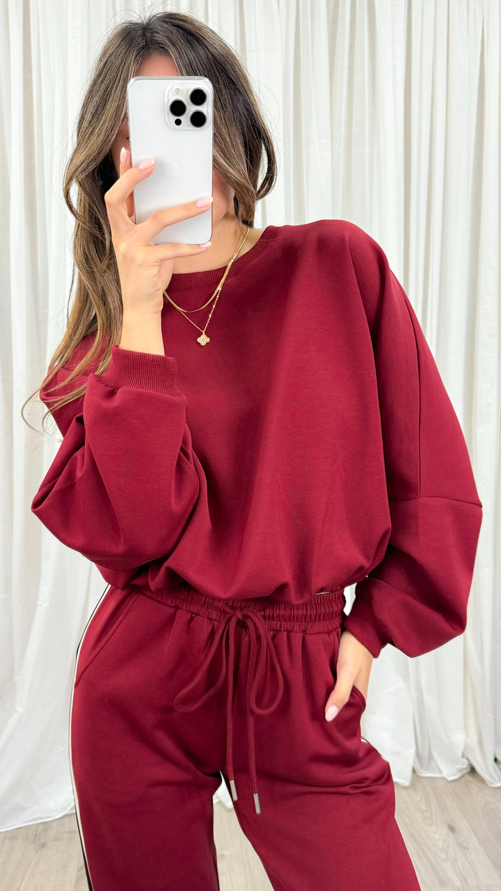 DANTE SWEAT TOP - WINE