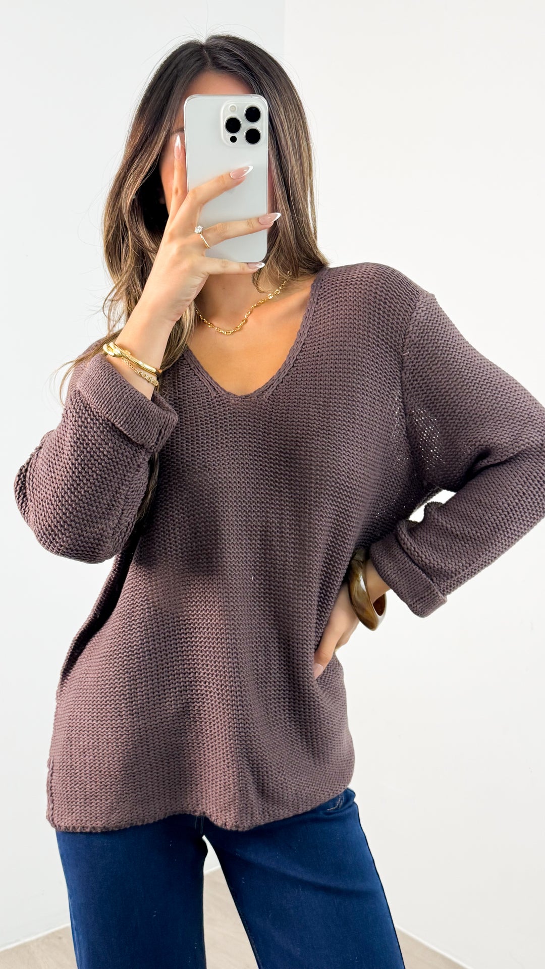 TIANA KNIT - CHOCOLATE