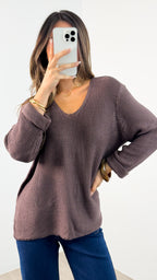 TIANA KNIT - CHOCOLATE
