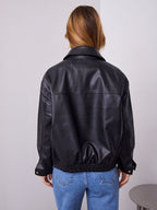 JAMISON PU JACKET - BLACK
