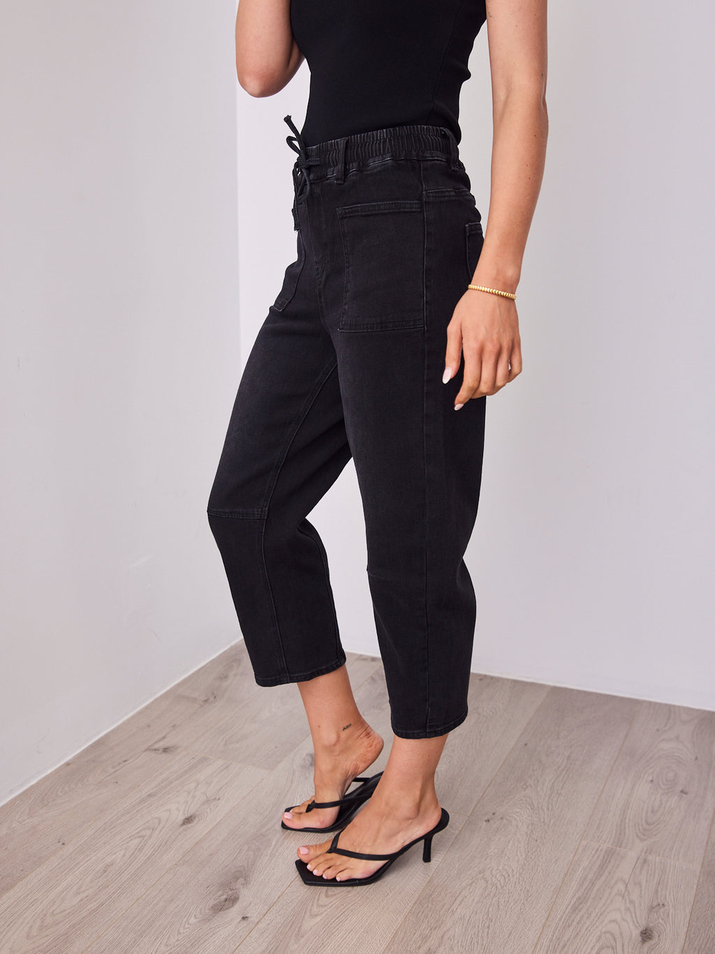 JASON BARREL JOGGERS - WASHED BLACK