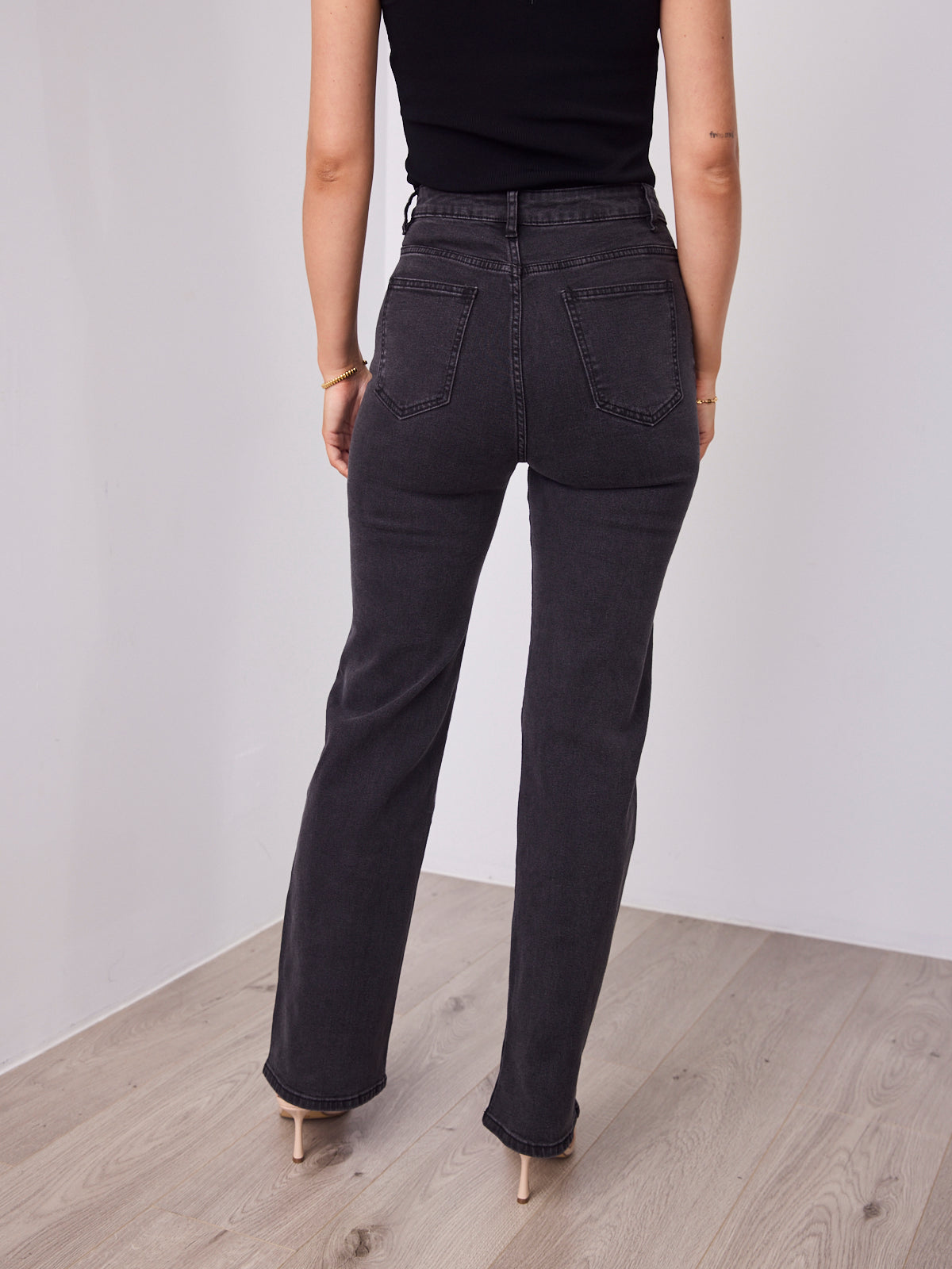 STELLA JEAN - WASHED BLACK