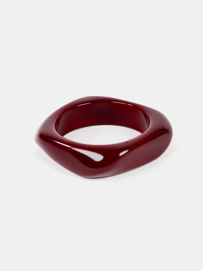 ANGULAR CUFF BANGLE - WINE