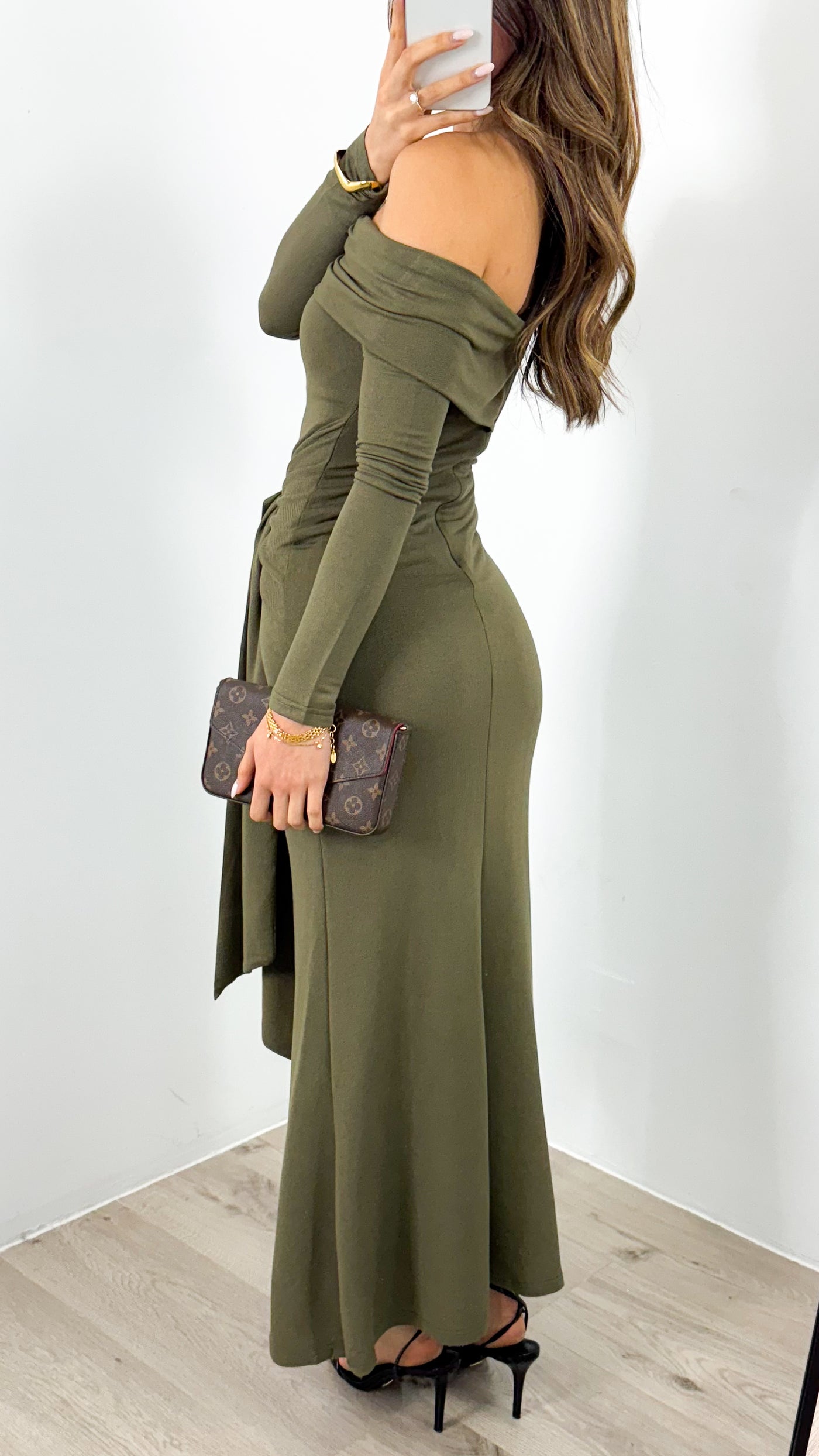 SAMIRA DRESS - OLIVE