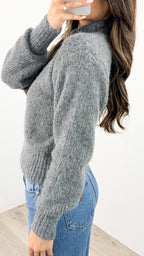 NOAH ZIP KNIT - CHARCOAL