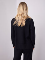 DELTA KNIT TOP - BLACK