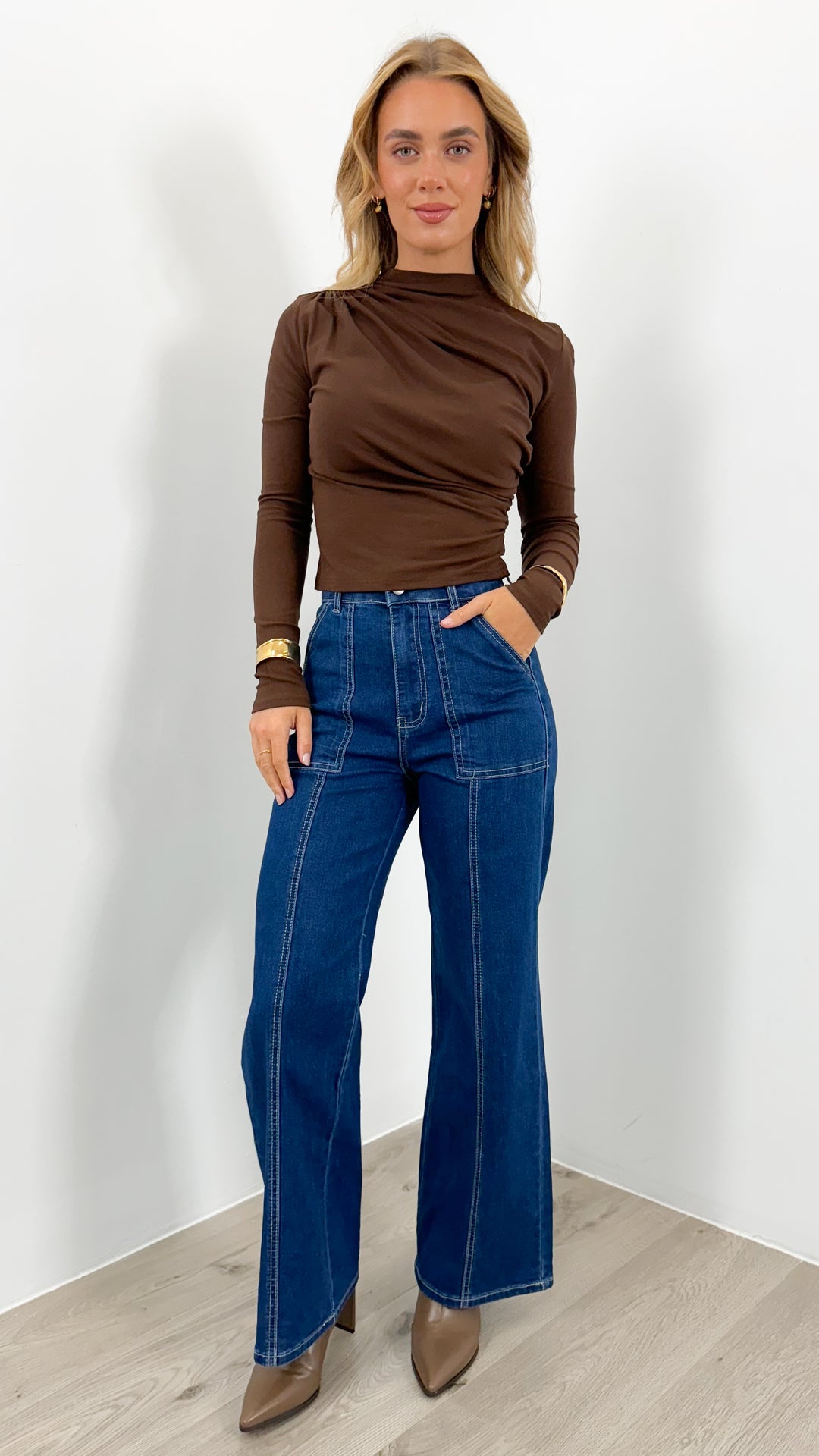 COLEMAN TOP - CHOCOLATE