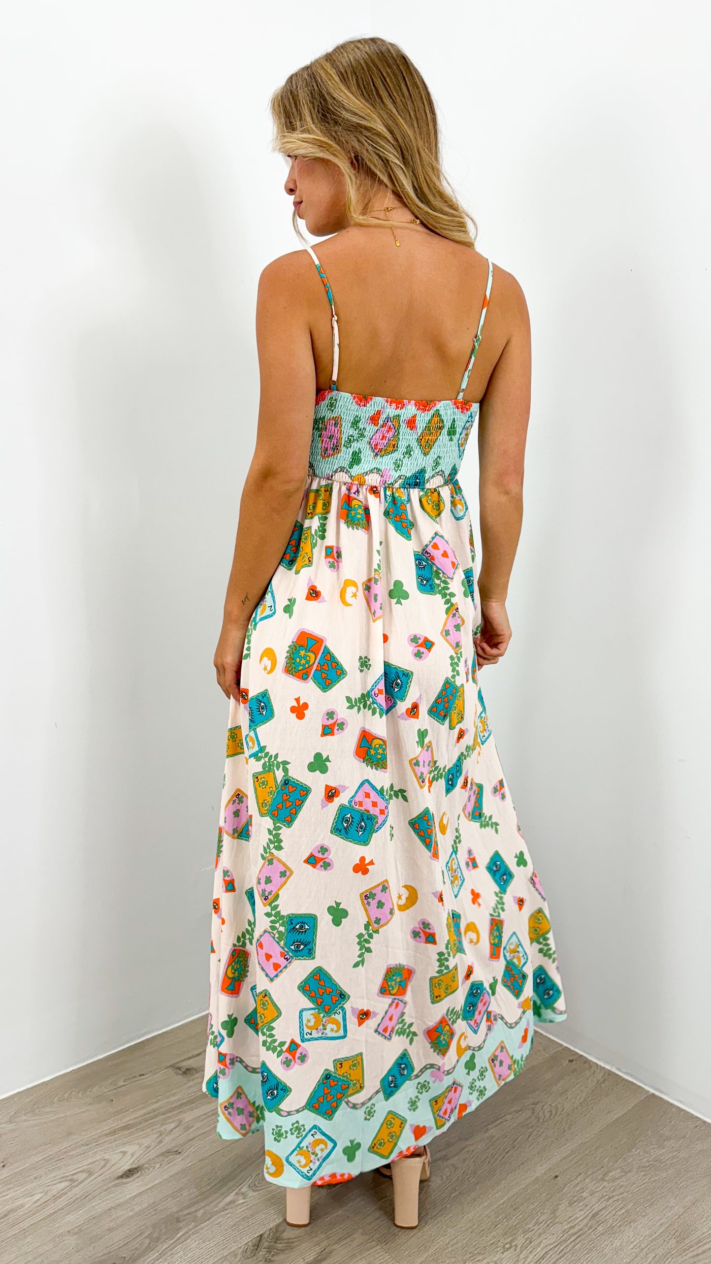 POKER MAXI DRESS - MULTI