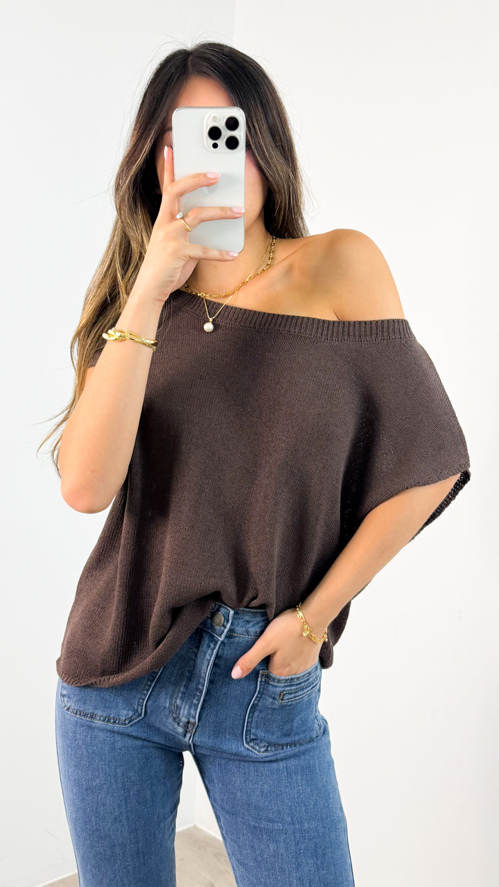 KATHERINE KNIT - CHOCOLATE