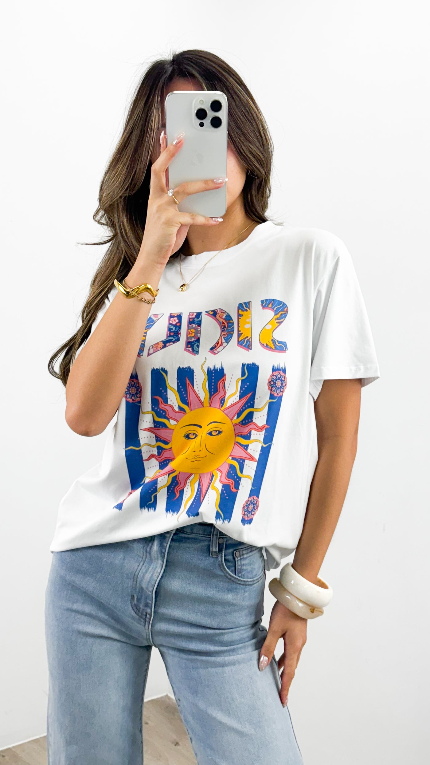 SUMMER SICILY TEE - WHITE