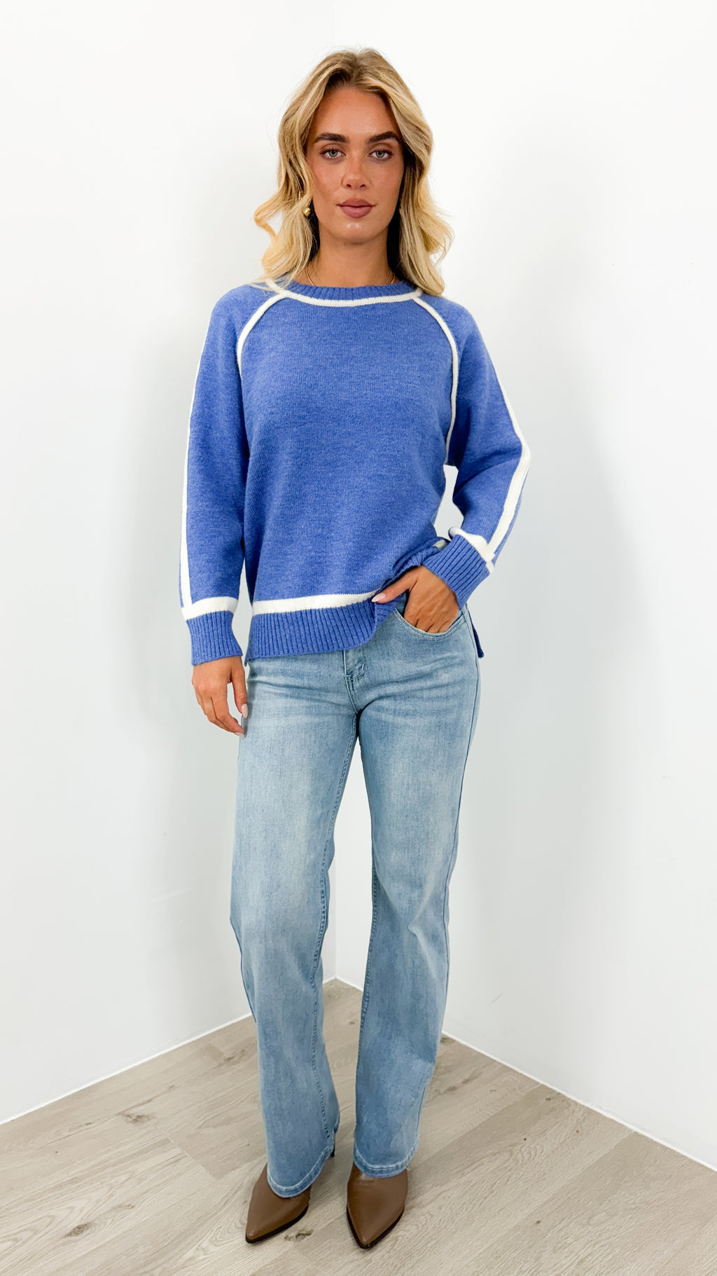 NAOMI KNIT - BLUE